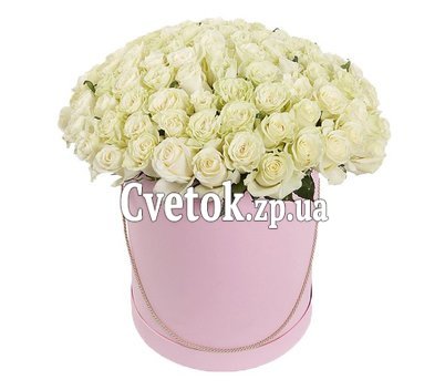 51 роза в шляпной коробке