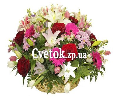 Большая корзина цветов