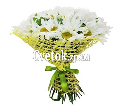 Большой букет ромашек