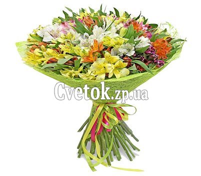 Букет цветов из 51 альстромерии