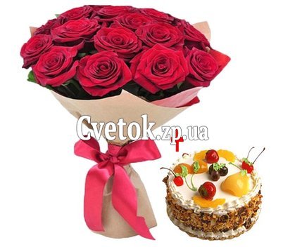 Букет цветы и сладости