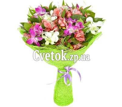 Букет из 15 альстромерий