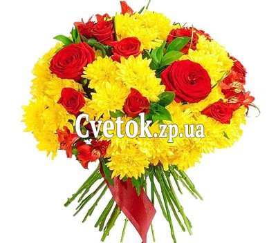 Букет из цветов для бабушки