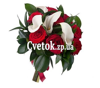 Букет из калл и роз