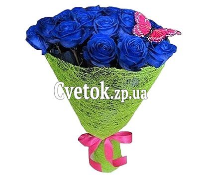 Букет из синих роз