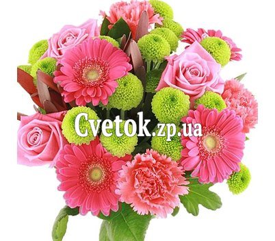 Букет разноцветных цветов