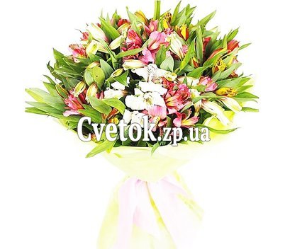Bouquet with alstroemerias