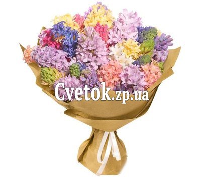 Букет с гиацинтами