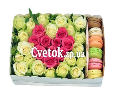Букет в коробке сердце
