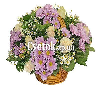 Букет в корзине
