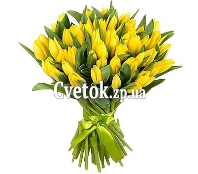 Букет желтых тюльпанов