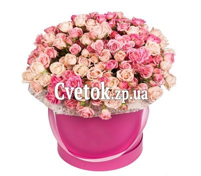 Коробка кустовых роз