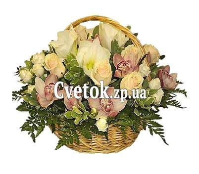 Корзина цветов для мамы