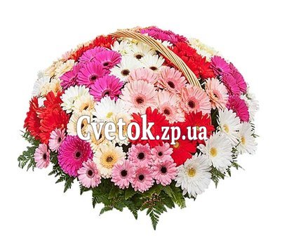 Корзина цветов с днем рождения