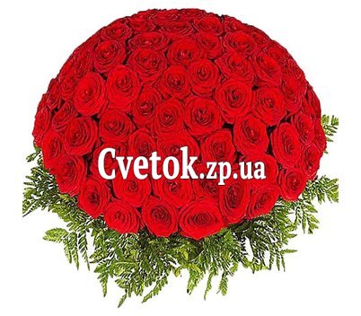 Корзина из 101 розы