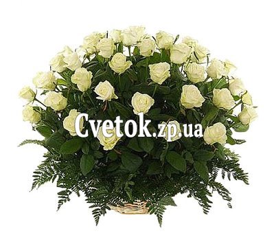 Корзина из 51 розы