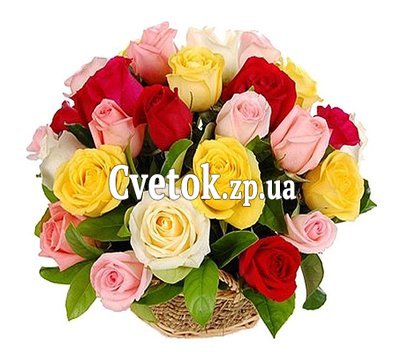 Корзина с розами
