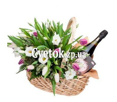Корзина сладости и цветы