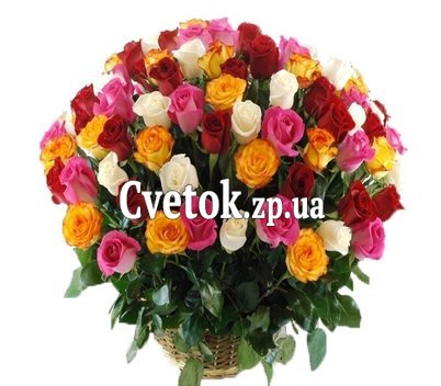 Корзинка с розами