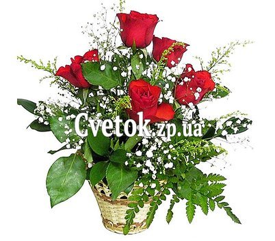 Маленькая корзинка роз