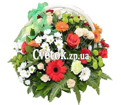Необычная корзина цветов