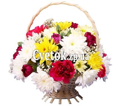 Осенняя композиция в корзине