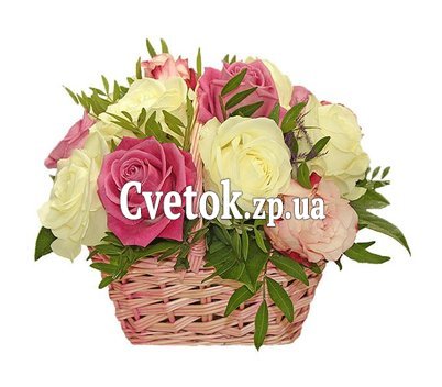 Happy birthday basket of roses