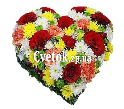 Сердце из цветов