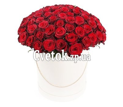 Шикарные розы в шляпной коробке