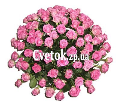 Величезна корзина 101 рожева троянда