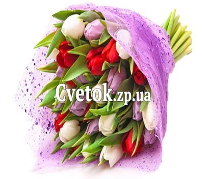 Весенний букет тюльпанов