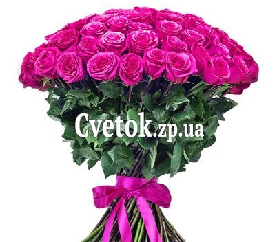 101 рожева імпортна троянда 1 м