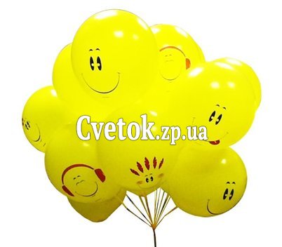 15 шариков-смайликов
