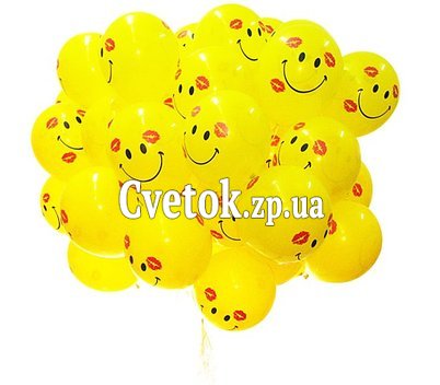25 шаров-смайлов