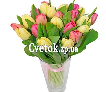 Букет 21 тюльпан