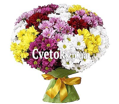 Букет из 15 хризантем
