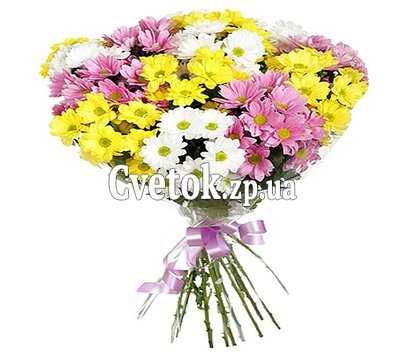 Букет из ромашковых хризантем