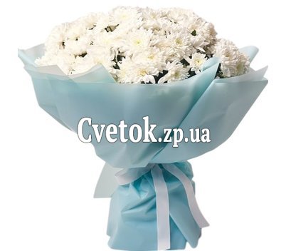 Букет из белой хризантемы