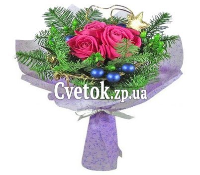 Букет на Різдво з ялинкою