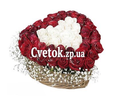 Букет в каркасе сердце
