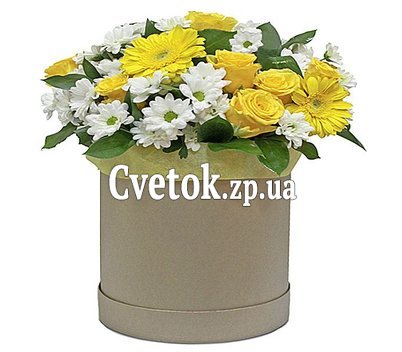 Букет в шляпной коробке купить