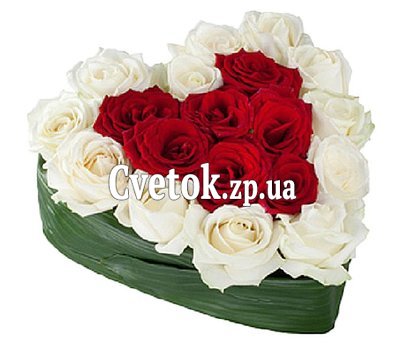 Цветочная композиция сердце