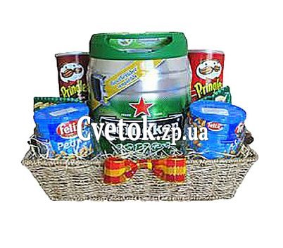 Элитная мужская корзина с пивом