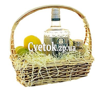 Корзина для мужчины с текилой