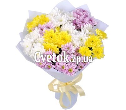 Красивый букет из хризантем