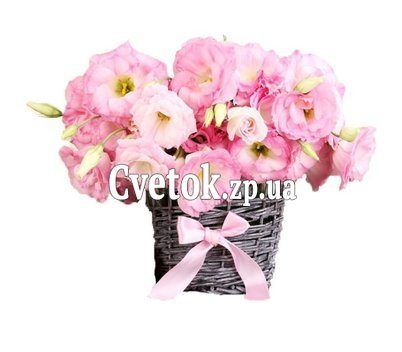 Небольшая корзина эустом