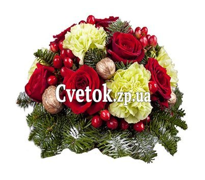 Новогодняя композиция на стол
