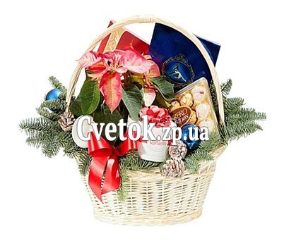 Новогодняя подарочная корзина