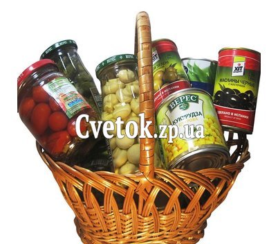 Продуктовая подарочная корзина