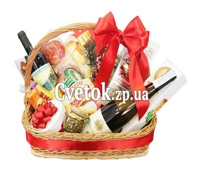 Продуктова подарунковий кошик на новий рік